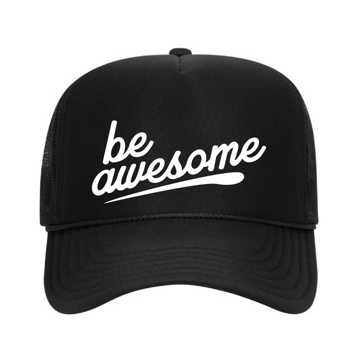 Be Awesome Swoosh Foam Trucker