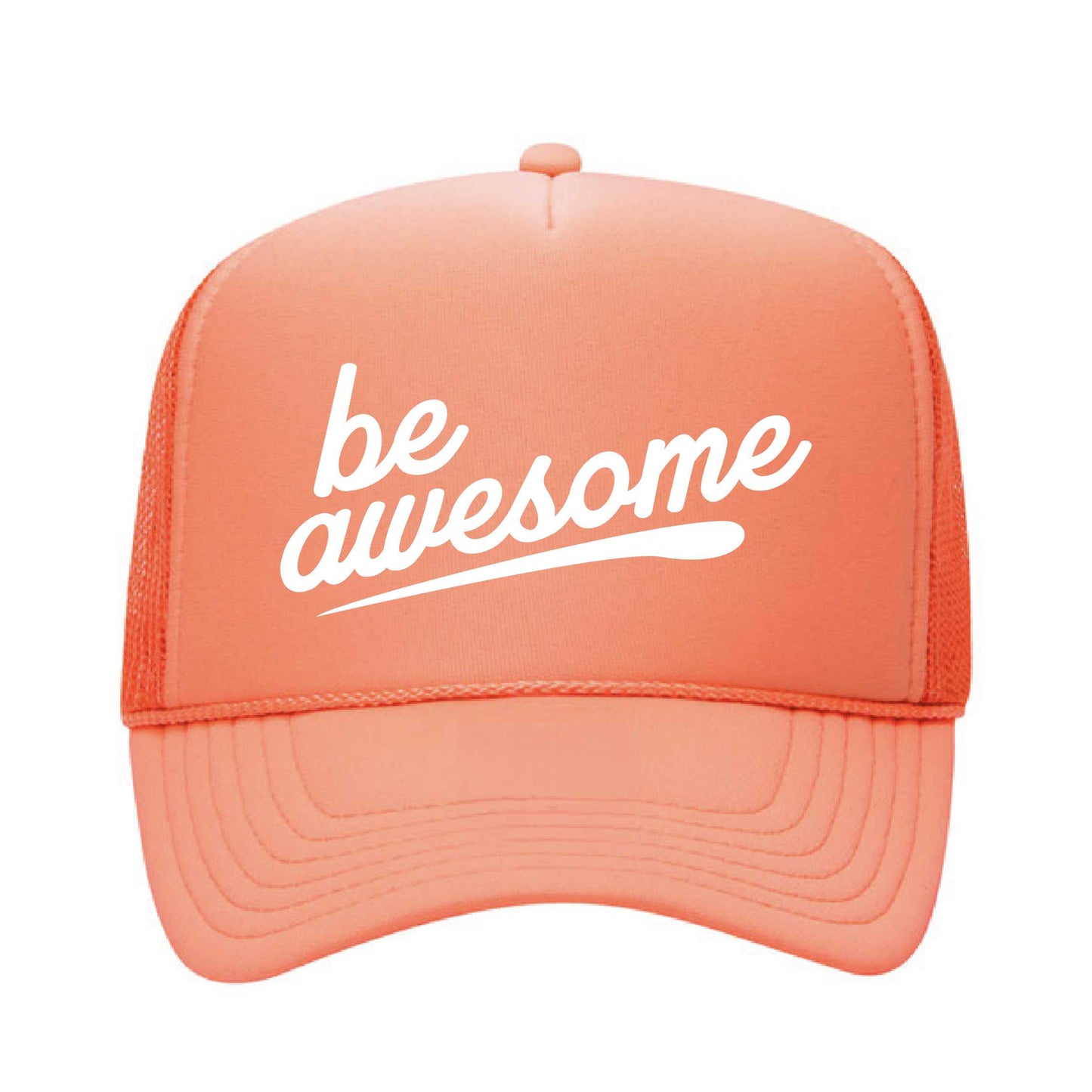 Be Awesome Swoosh Foam Trucker