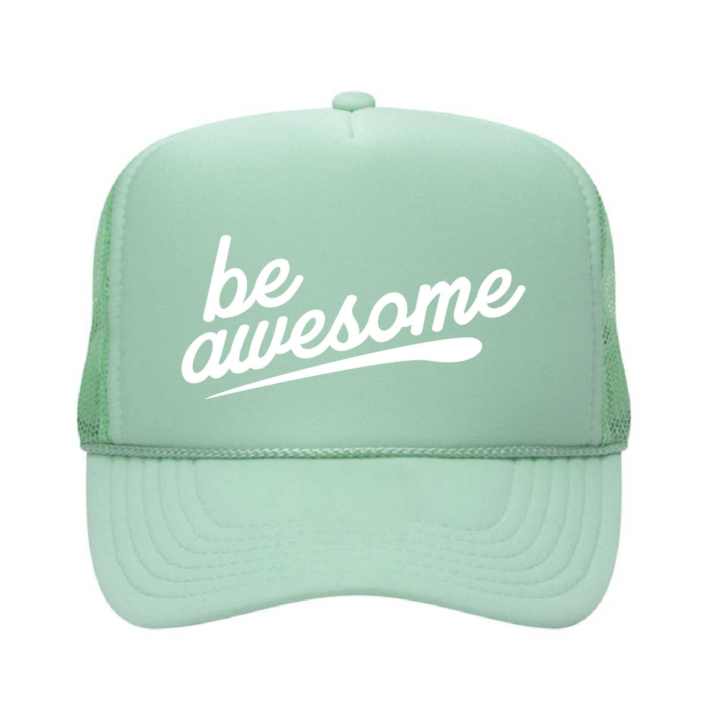 Be Awesome Swoosh Foam Trucker