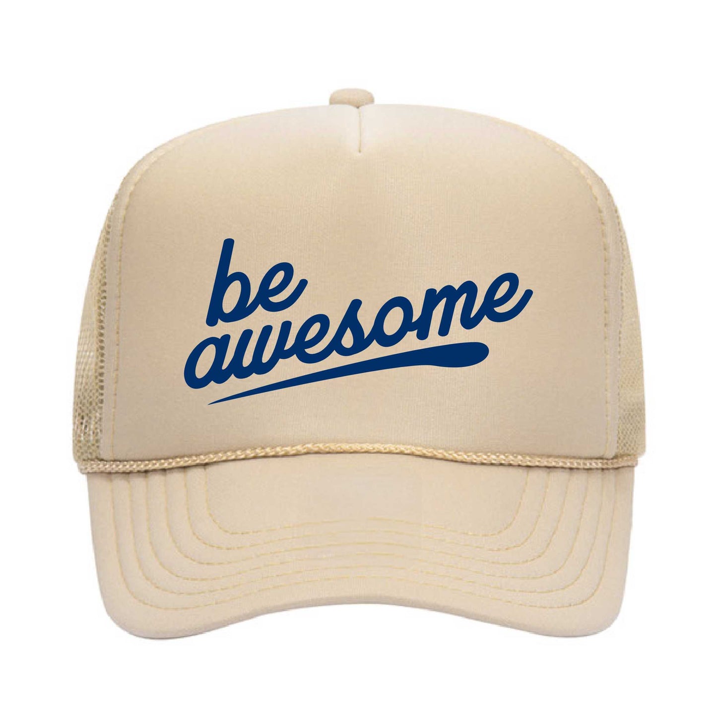 Be Awesome Swoosh Foam Trucker