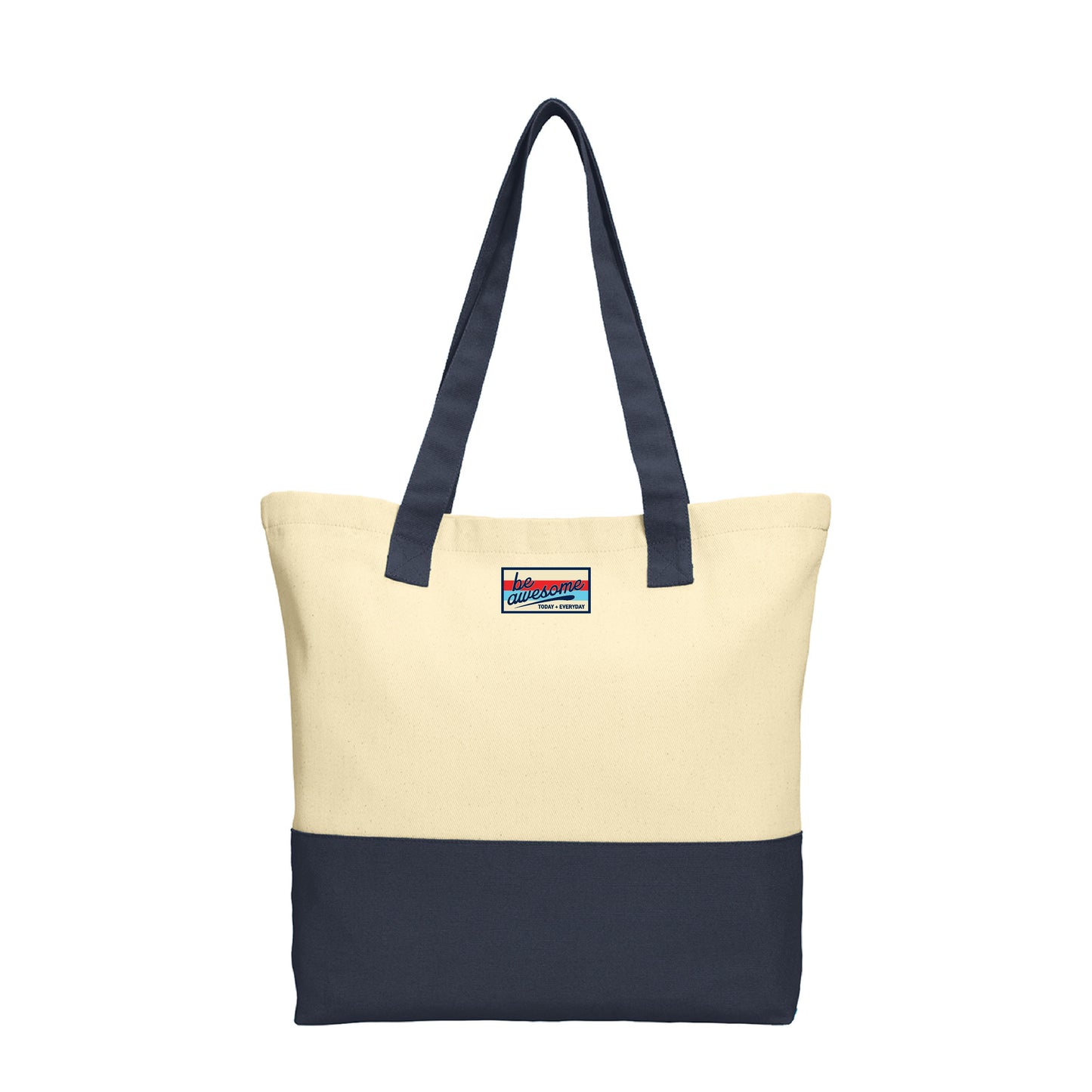 Be Awesome Swoop Patch Tote