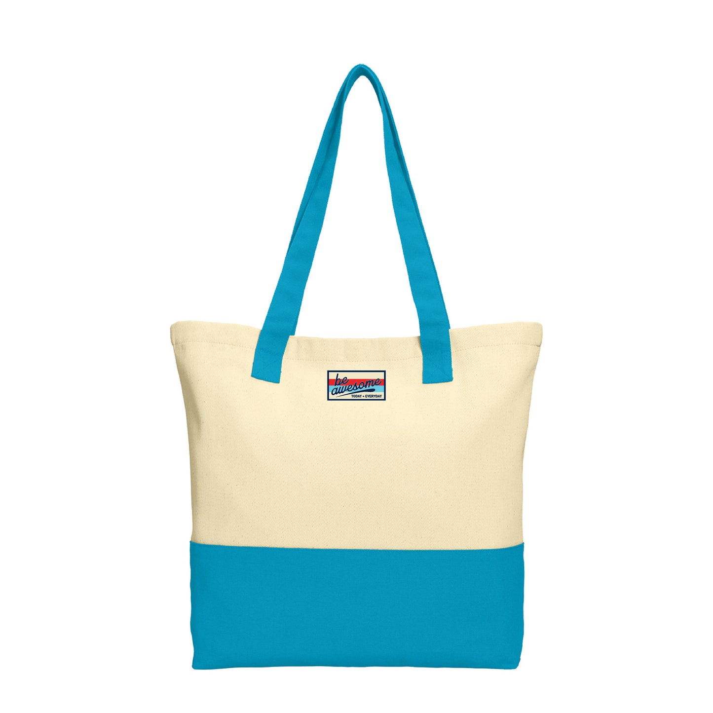 Be Awesome Swoop Patch Tote
