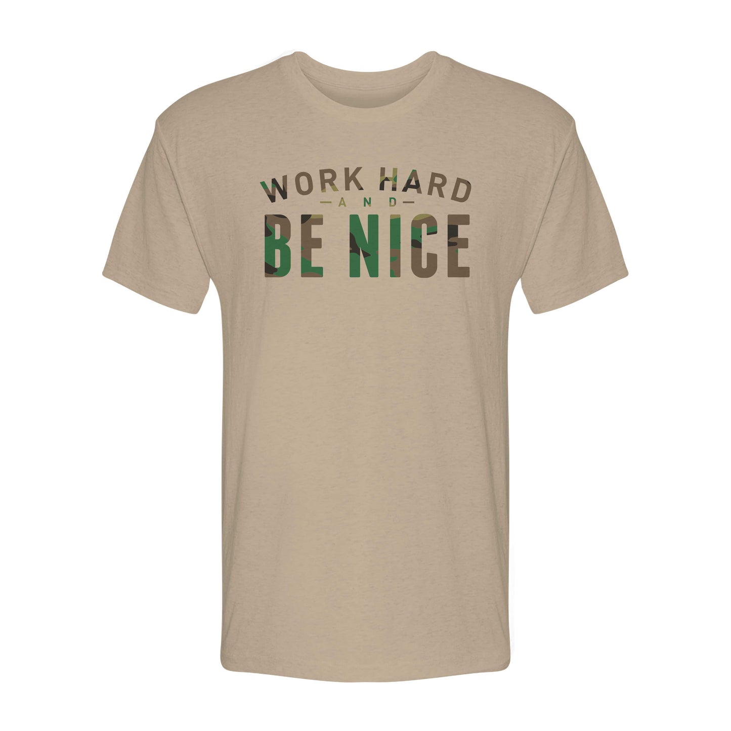 Block Work Hard Be Nice Tee