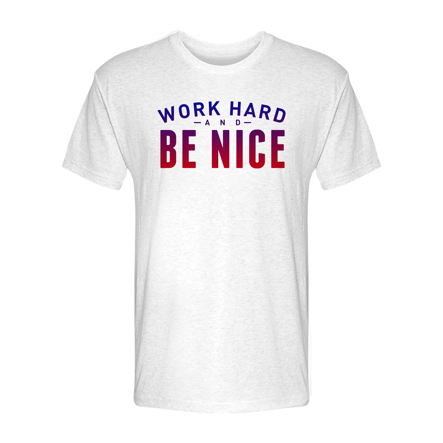 Block Work Hard Be Nice Tee