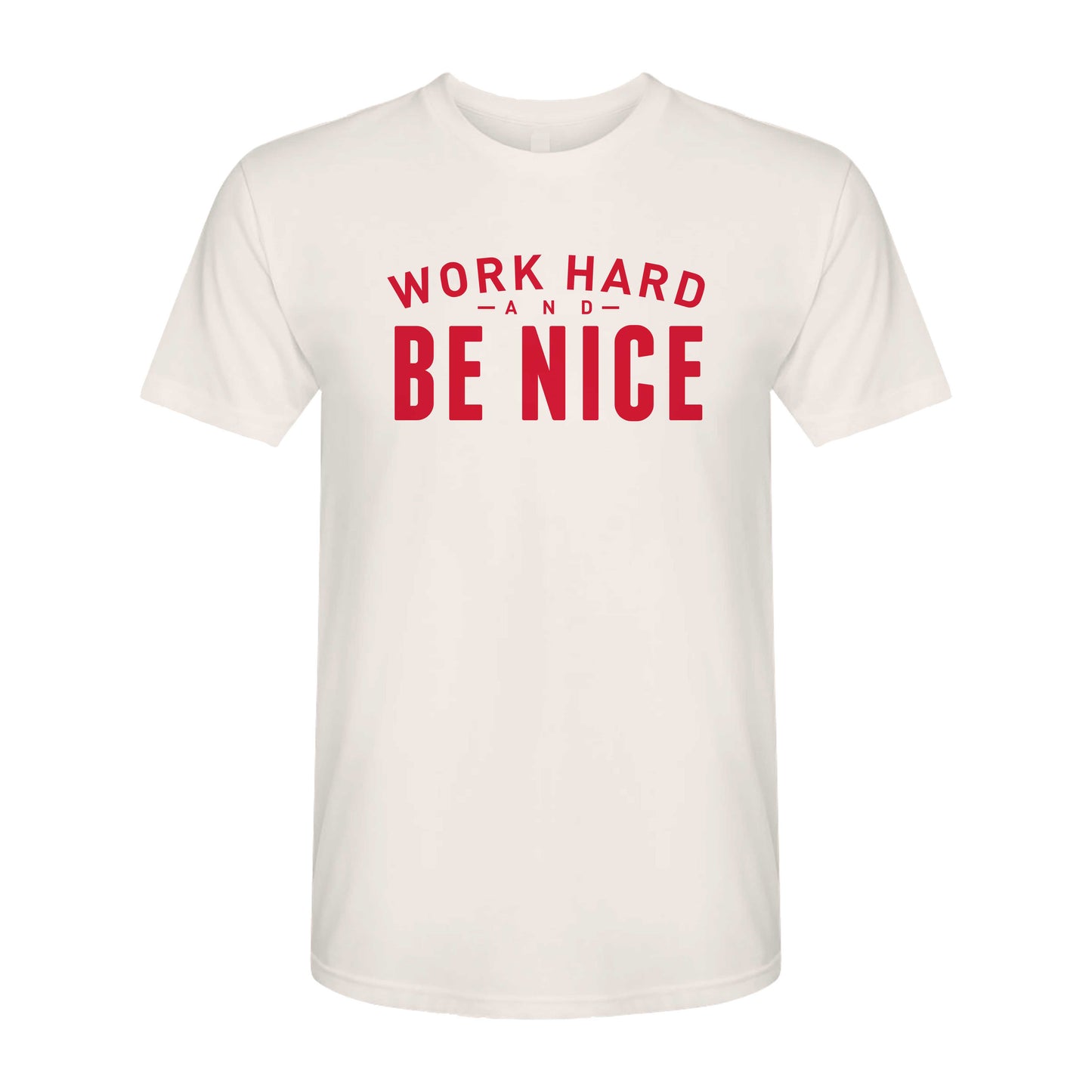 Block Work Hard Be Nice Tee