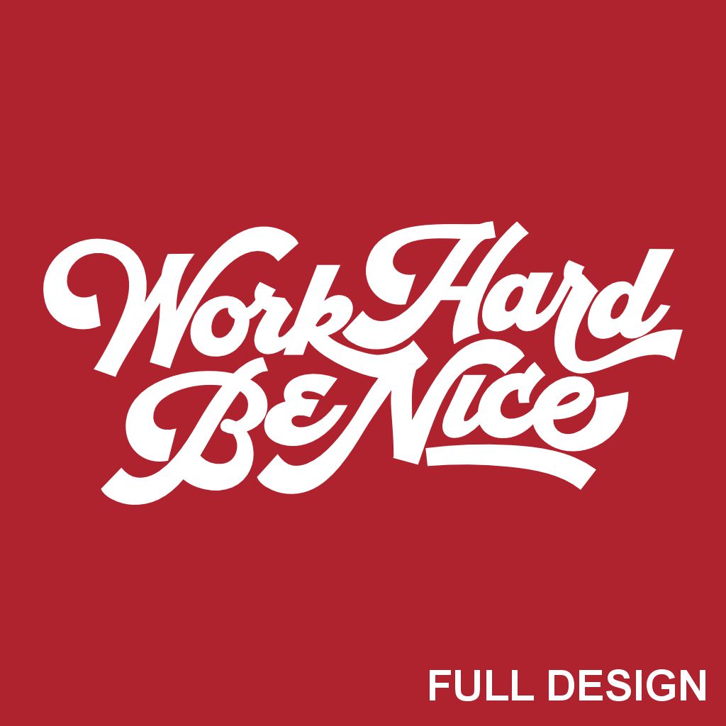 Work Hard Be Nice Tails Wrap Waterbottle