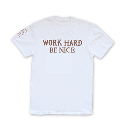 Work Hard Be Nice Tattoo Tee