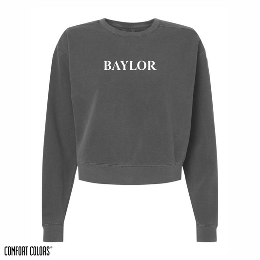 Baylor Comfort Colors Mid-Length Crewneck Sweatshirt