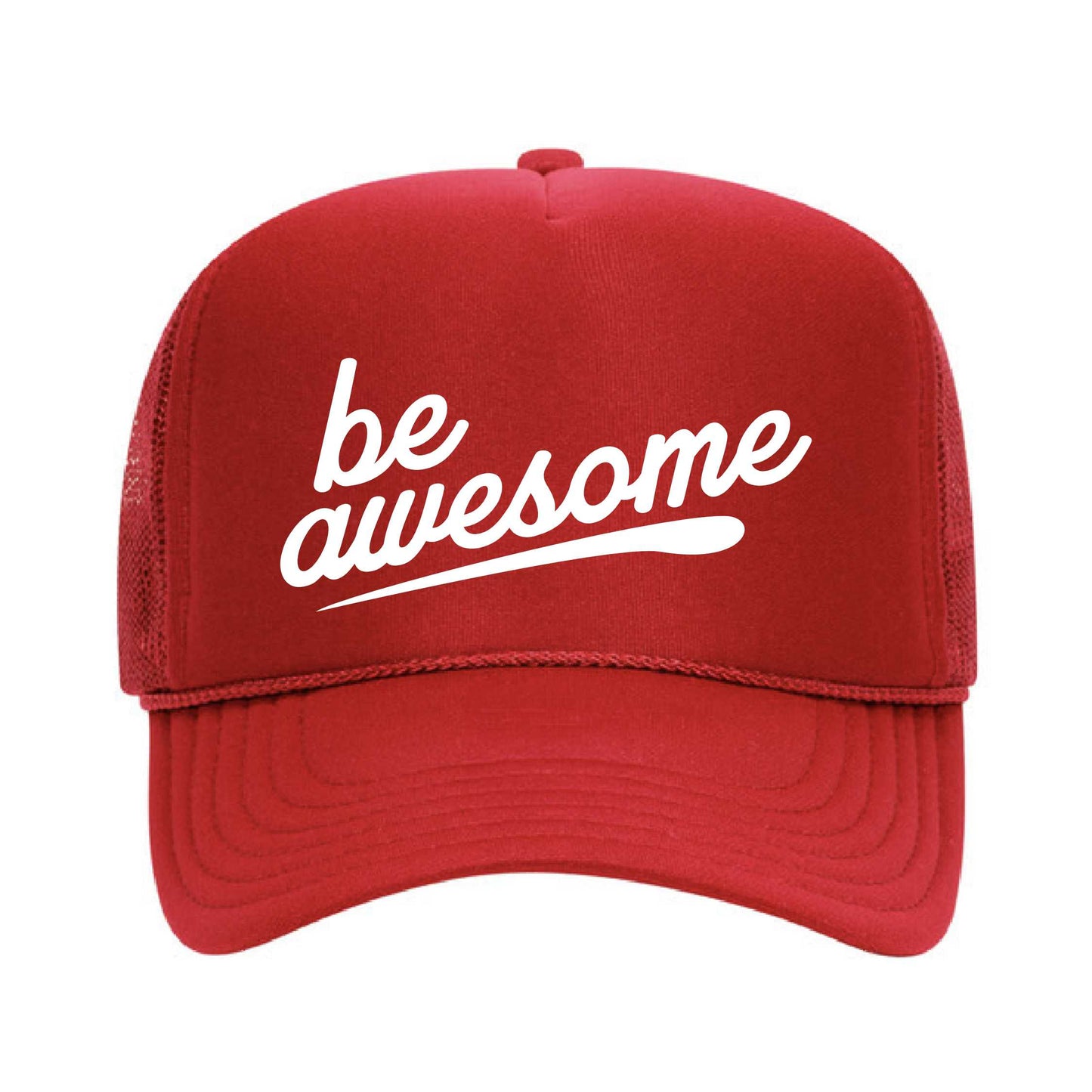 Be Awesome Swoosh Foam Trucker