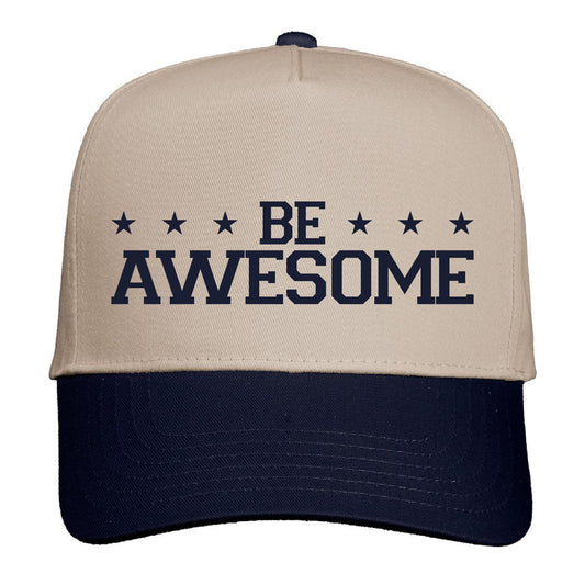 Be Awesome Stars Embroidery Hat