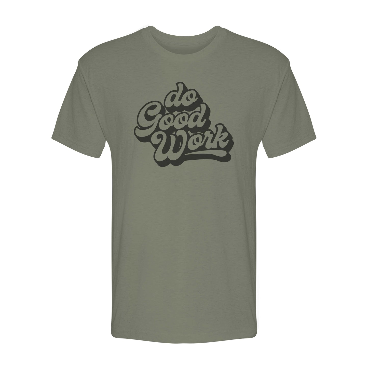 Do Good Work Bubble Font Tee