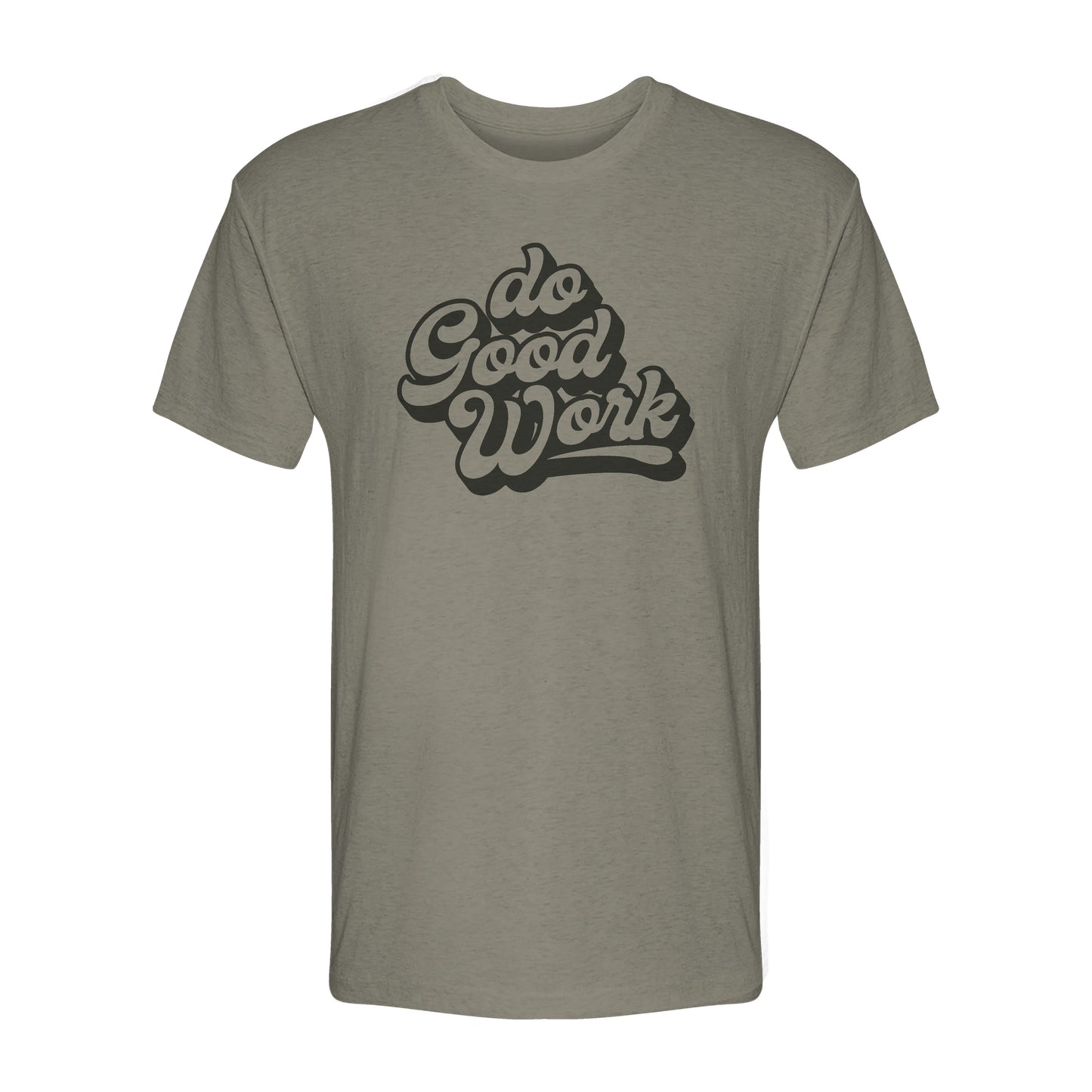 Do Good Work Bubble Font Tee