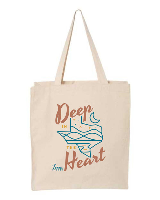 Texas Strong Deep in the Heart Tote Bag