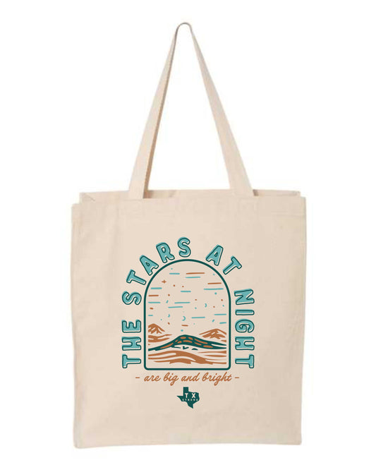 Texas Strong Stars at Night Tote Bag