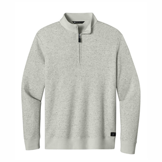TravisMathew LOGO Waffle Quarter Zip