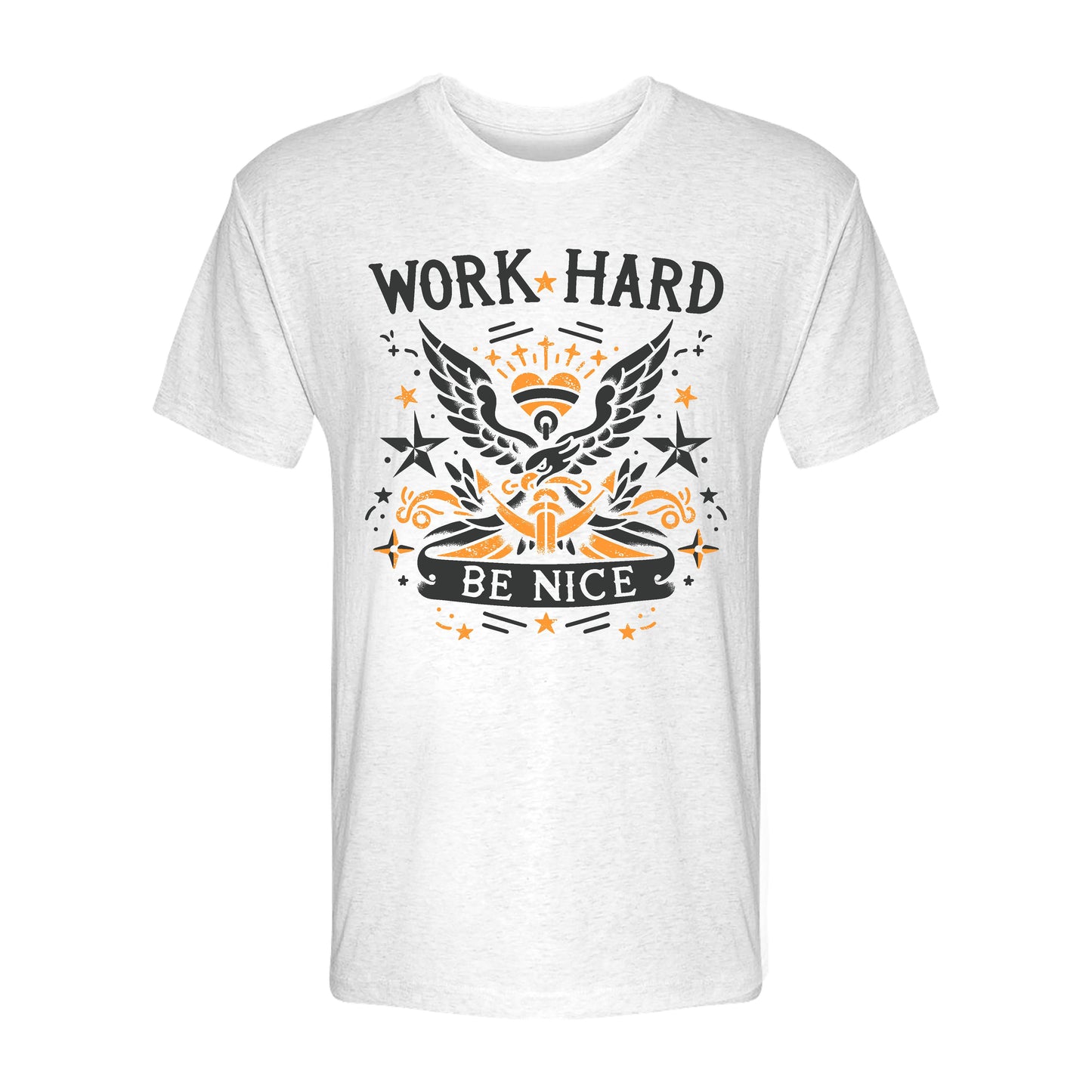 Work Hard Be Nice Tattoo Tee