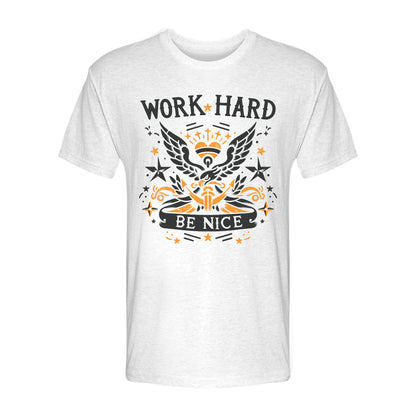 Work Hard Be Nice Tattoo Tee